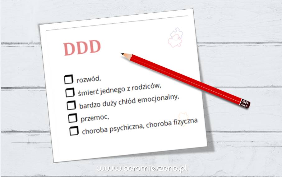 Para Mieszana Syndrom DDA i DDD formularz